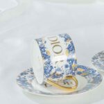 Dior Blue and White Series Bone Porcelain Coffee Cup Set