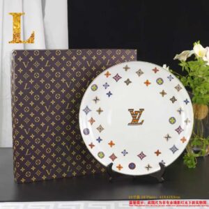 Louis Vuitton Dinnerware Set Colorful Bone China LV