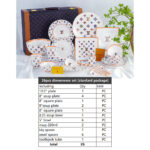 Louis Vuitton Dinnerware Set Colorful Bone China LV
