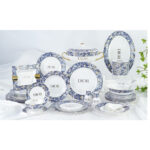 Dior Blue and White Series Bone Porcelain Coffee Cup Set
