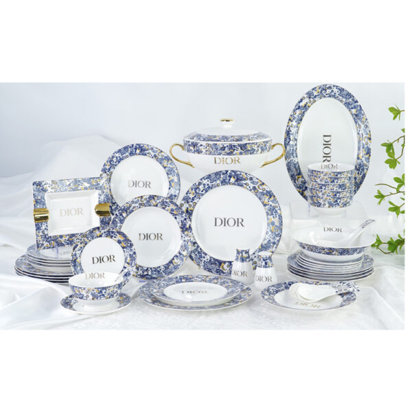 Dior Blue and White Series Bone Porcelain Coffee Cup Set