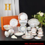 Hermès Tressages Equestres Porcelain Dinner Plates - Durable & Stylish