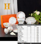 Hermès Tressages Equestres Porcelain Dinner Plates - Durable & Stylish