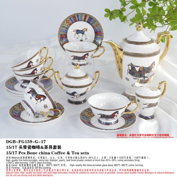 Hermès Cheval d'Orient Platter with Box in Porcelain