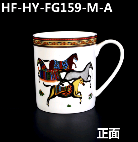 Hermès Cheval d'Orient Platter with Box in Porcelain