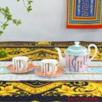 Hemers orange coffee cup saucer dinnerware set