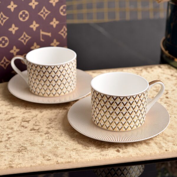 Louis Vuitton Coffee Cups Dishes bone China