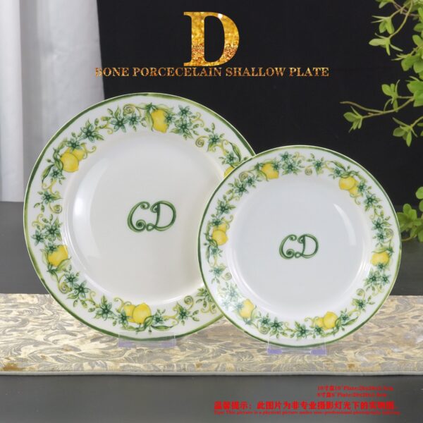 Colorful Lemons Series Bone China Plates Lemond Fruit Dishes