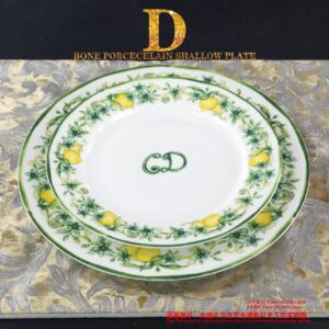 Colorful Lemons Series Bone China Plates Lemond Fruit Dishes