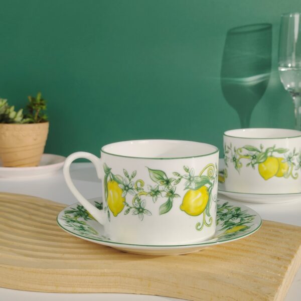 Colorful Lemons Series Bone China Plates Lemond Fruit Dishes