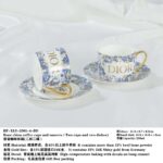 Dior Blue and White Series Bone Porcelain Coffee Cup Set