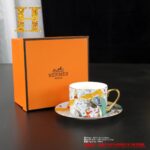Hermes Premium y bone china cup home office coffee milk cartoon ceramic exquisite water