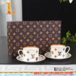 Louis Vuitton Dinnerware Set Colorful Bone China LV