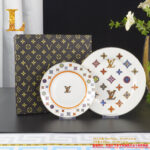 Louis Vuitton Dinnerware Set Colorful Bone China LV