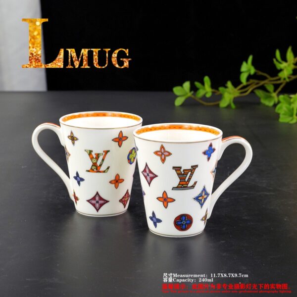 Louis Vuitton Dinnerware Set Colorful Bone China LV