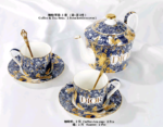 Blue Dior Toile de Jouy Dishes Coffee Cup