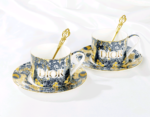 Blue Dior Toile de Jouy Dishes Coffee Cup