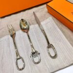 Hermes Flatware Cutlery Sets Dinner Knife Sliverware Set