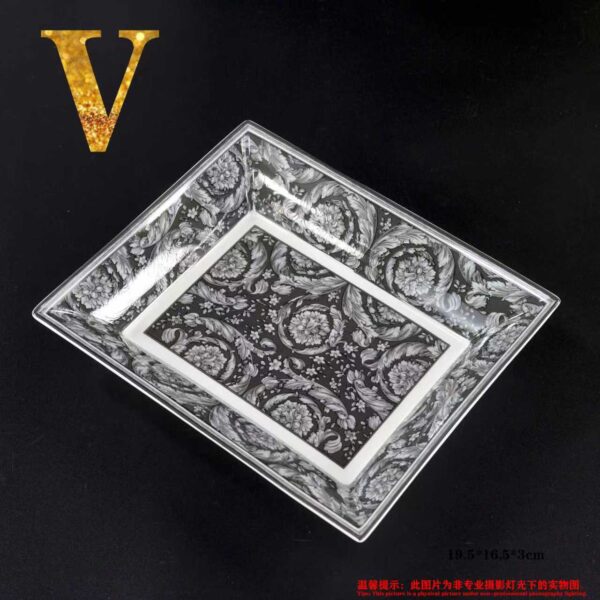 VERSACE Rosenthal Black & Gold Dinner Salad Plate Cup Saucer Set