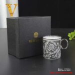 VERSACE Rosenthal Black & Gold Dinner Salad Plate Cup Saucer Set