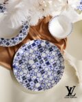 LV Louis Vuitton Side Plate LV By The Pool Tableware Monogram Flower Auth Dinnerware Set Coffee Cup