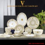 Versace Virtus Gala White Charger Plate Dinnerware Set