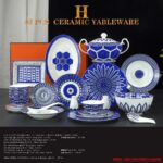 HERMES, Dinnerware Set Dishes BLEUS D'AILLEURS"