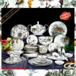 Hermes Carnets D'Equateur Breakfast Cup and Saucer Jungle Set
