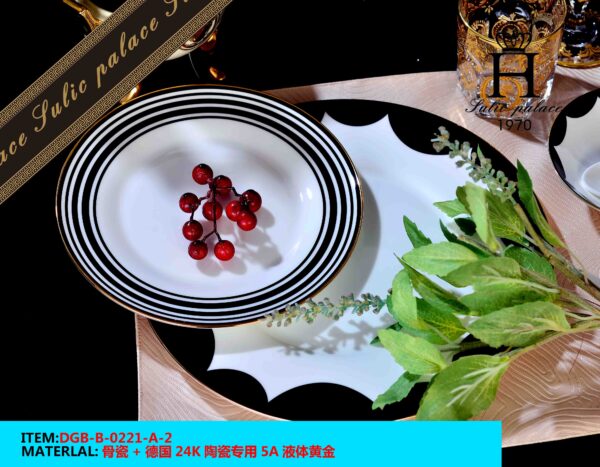 Black and White Dinnerware Set Coffee Cup Own brand