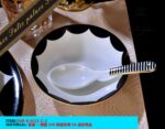 Black and White Dinnerware Set Coffee Cup Own brand