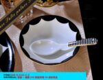 Black and White Dinnerware Set Coffee Cup Own brand