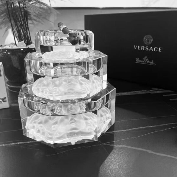 Versace Crystal Ashtray Versace Rosenthal -3pcs in one set(S&M&L)