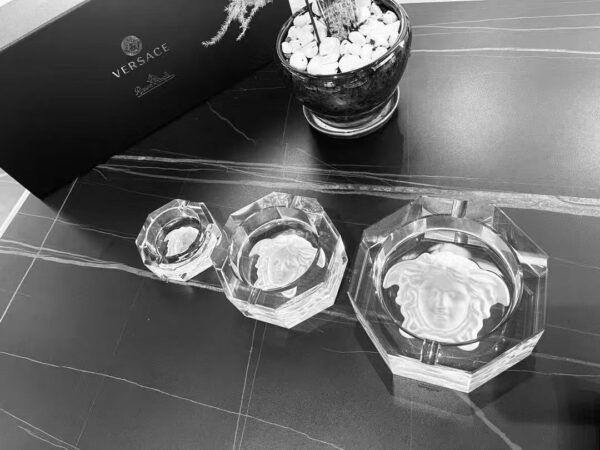 Versace Crystal Ashtray Versace Rosenthal -3pcs in one set(S&M&L)