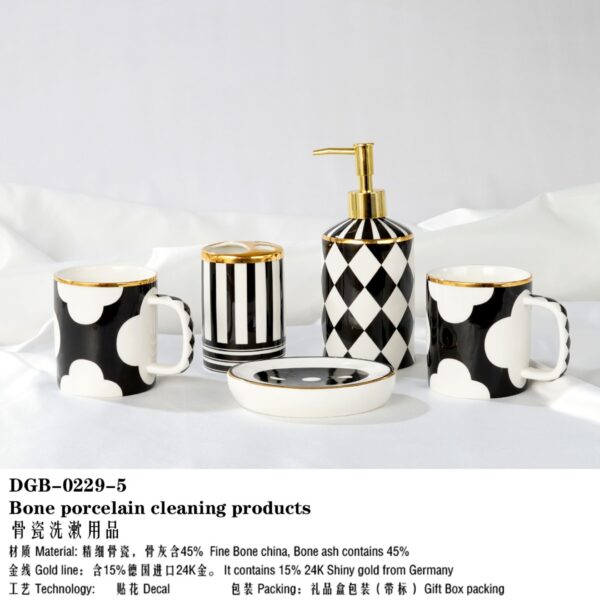 Black and White Dinnerware Set Coffee Cup Own brand