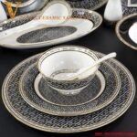 Versace La Greca Signature Tableware Collection-Black