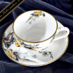 Hermes Carnets D'Equateur Breakfast Cup and Saucer Jungle Set