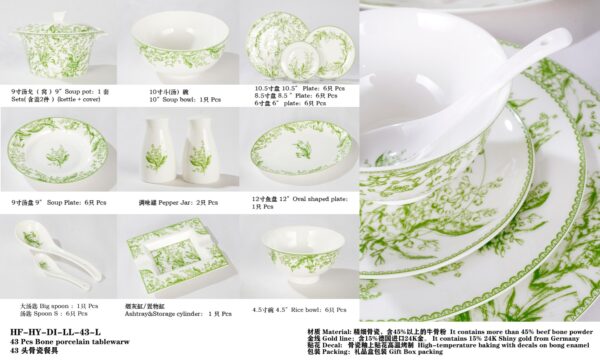 Dior Dinner Plate Lily of the Valley, Green/Red/Blue