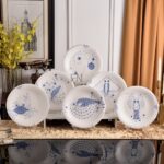 ROYAL COPENHAGEN DENMARK BLUE FLUTED CUP DISHES