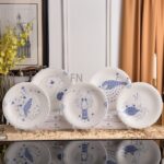 ROYAL COPENHAGEN DENMARK BLUE FLUTED CUP DISHES
