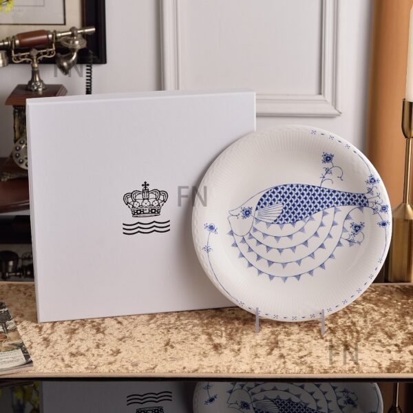 ROYAL COPENHAGEN DENMARK BLUE FLUTED CUP DISHES