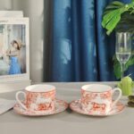 Dior Toile de Jouy china ware dinnerware dishes red