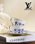 LV Louis Vuitton Side Plate LV By The Pool Tableware Monogram Flower Auth Dinnerware Set Coffee Cup