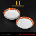 Orange Bone china coffee cup and saucer suit Dinnerware set