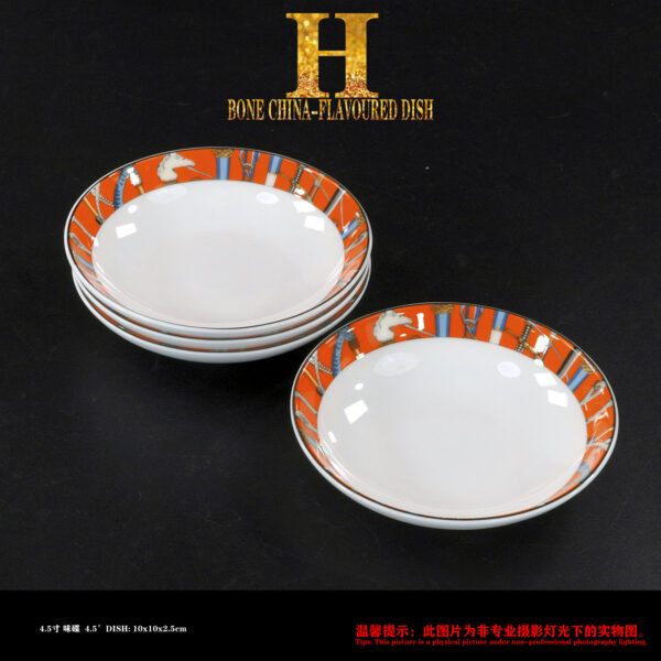 Orange Bone china coffee cup and saucer suit Dinnerware set