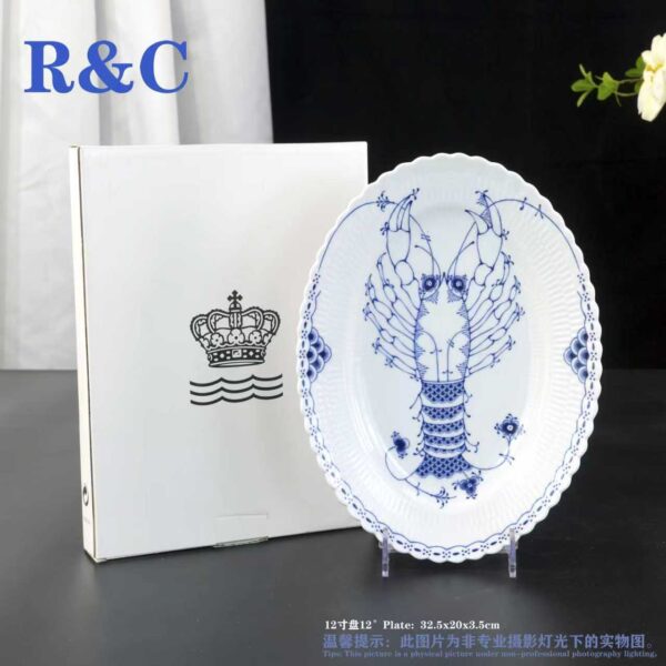 ROYAL COPENHAGEN DENMARK BLUE FLUTED CUP DISHES