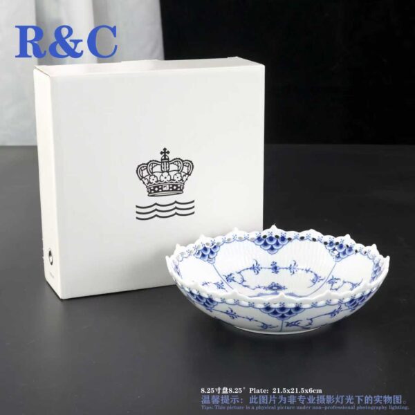 ROYAL COPENHAGEN DENMARK BLUE FLUTED CUP DISHES