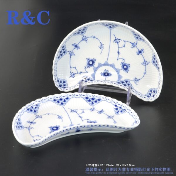 ROYAL COPENHAGEN DENMARK BLUE FLUTED CUP DISHES