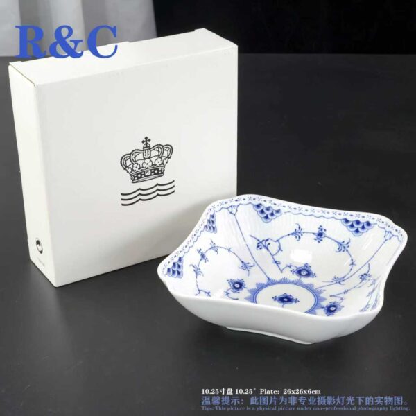 ROYAL COPENHAGEN DENMARK BLUE FLUTED CUP DISHES