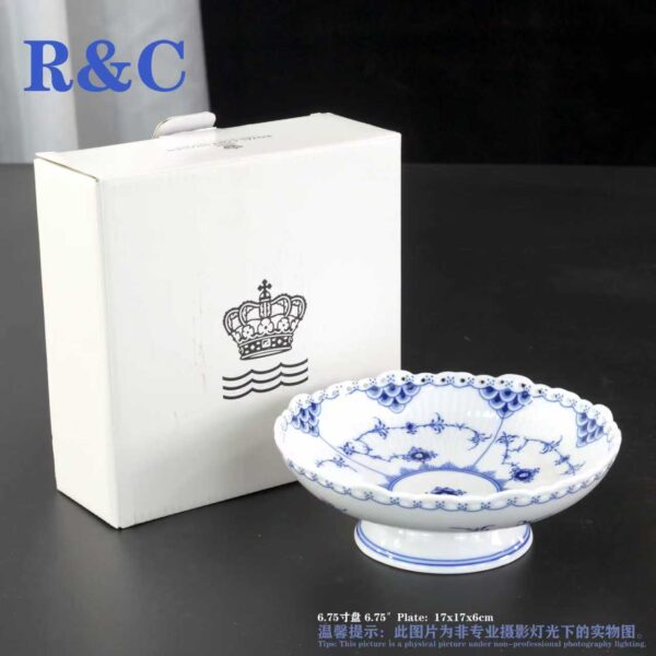 ROYAL COPENHAGEN DENMARK BLUE FLUTED CUP DISHES