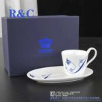 ROYAL COPENHAGEN DENMARK BLUE FLUTED CUP DISHES